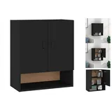 vidaXL Wandschrank Schwarz 60x31x70 cm Holzwerkstoff