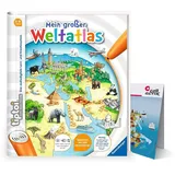 Ravensburger tiptoi ® Atlas/Buch | Mein großer Weltatlas + Kinder Weltkarte - Länder, Tiere, Kontinente