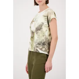 Monari T-Shirt mit Tropik-Design Mehrfarbig 40