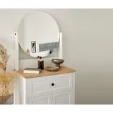 Tchibo - Schminkschrank »Clara« mit Spiegel - 70x41x178cm - schwarz - Holz / Echtholzfurnier / Metall