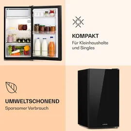 Klarstein Luminance Frost Kühlschrank (91 l, 840 mm hoch, Schwarz)