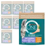 Purina One Cat Coat&Hairball Trockenfutter Huhn Für Katze 8x800g Gegen Haarballe