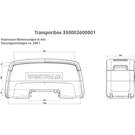 Westfalia Transportbox Anhängekupplungsträger Anthrazit