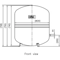 Reflex Ausdehnungsgefäß N grau 6 bar 200 l