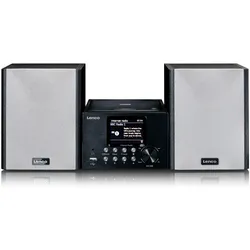 Lenco MC-250BK - Micro-Set mit Smart Radio, CD-/USB-Player, Internet, DAB+, Bluetooth® - Schwarz