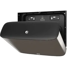 TORK Toilettenpapierspender Mini Jumbo T2 460006 edelstahl, schwarz Metall, Kunststoff, 1 St.