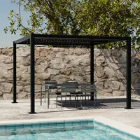 Sweeek Bioklimatische Pergola mit Lamellendach Palace 3x3m schwarz