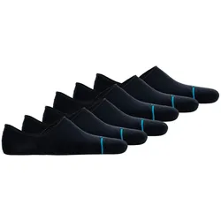 STANCE Unisex Sneakersocken 6er Pack - Icon No Show, Logo, Basic Dunkelblau 38-42