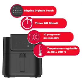 Ardes Friggitrice ad Aria ARFRYA05L schwarz
