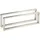 SOTech 2 x Waschtischkonsole WK450 Rechteckig 450 x 150 mm Edelstahl gebürstet,