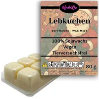 WonderWax Duftwachs WonderWax® Duftwachs Weihnachten 6 Würfel (Lebkuchen), Duftrichtung: Lebkuchen