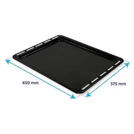 Whirlpool Bauknecht Backblech 450x375mm / 481010657929 - Silber/Schwarz