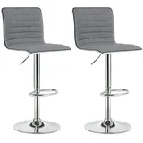 Songmics 2er-Set Barhocker mit Rückenlehne