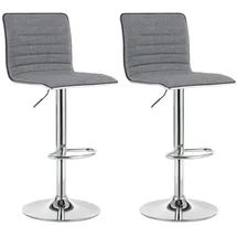 Songmics 2er-Set Barhocker mit Rückenlehne