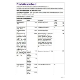 Haier HW100-BP14929 I-PRO SERIE 1 Waschmaschine (10 kg, 1330 U/min)