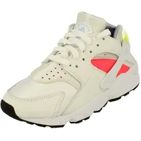 Nike Damen Air Huarache Running Trainers DH4439 Sneakers Schuhe (UK 4.5 US 7 EU 38, White Volt Bright Crimson 106) - 38 EU