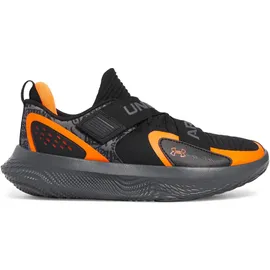 Under Armour FLOW FUTR X 4 UAA Basketballschuhe 001 - black/castlerock/blaze orange 44.5