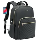 LOVEVOOK Laptop Rucksack Damen, 14 15,6 17,3 Zoll Laptoptasche Rucksack Damen Klein Wasserdicht Schulrucksack Mädchen Teenager Anti Diebstahl Business Reisen Rucksack mit Laptopfach USB-Ladeanschluss