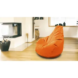 Kinzler Sitzsack KINZLER "Gamer", orange, B:100cm H:100cm, Polyester, Sitzsäcke, Sitzsack, Uni Farben, mit Rückenlehne, Outdoor geeignet, Kinderzimmer
