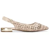 Xti - Ballerinas Damen Beige - Bequeme und vielseitige Schuhe - Casual Mode - Modell 14530001 (Größe 38) Braun, Wohnung, 1 bis 3 cm, Keine, Lässig