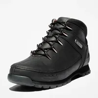 Schnürboots TIMBERLAND "EURO SPRINTMID LACE UP BOOT", Herren, Gr. 45, schwarz, Leder, Synthetik, Schuhe Schnürboots, Winterstiefel, Schnürstiefel, Winterschuhe