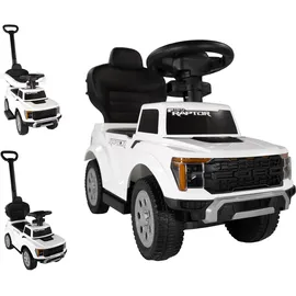 Lemodo Rutschauto Ford F-150 weiß mit Schiebestange, Bügel und Staufach