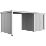 Biohort Gerätehaus-Anbaudach BIOHORT Gartenhaus-Anbaudächer silberfarben (silberfarben, metallic) Dächer
