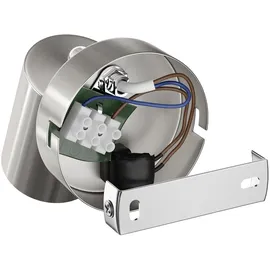 ledscom.de Wandspot WAIKA Schalter chrom matt + LED Lampe warm- weiß 3-Stufen Dimmen 500lm