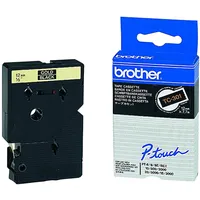Brother TC-301 laminiert gold auf schwarz 1,2cm x 7,7m