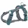 Trixie Premium Trekking Hundegeschirr Petrol/Graphit S
