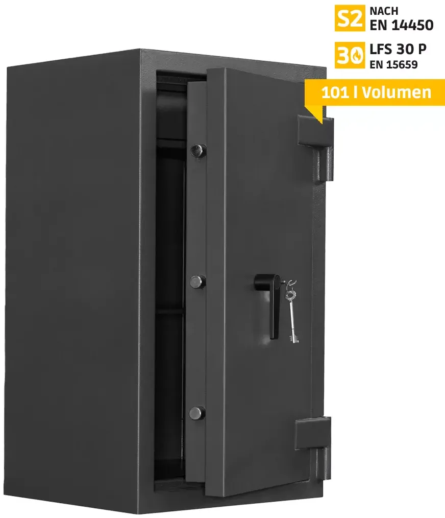 ATLAS Tresor Safe Möbeltresor TA S26 PRO, Doppelbartschloss, Sicherheitsstufe S2 & Feuerschutz