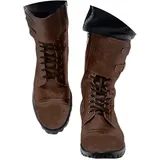 Minetom Herren Western Cowboy Stiefeletten Reiterstiefel Vintage Combat Boots Stiefel Biker Boots Mit Blockabsat A Braun 46 EU - 46 EU