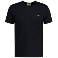 GANT Herren T-Shirt mit V-Ausschnitt - Schwarz - 3XL,XXXL