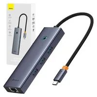 Baseus Flite 6-Port-Hub USB-C auf HDMI/USB-C/USB 3.2/RJ45