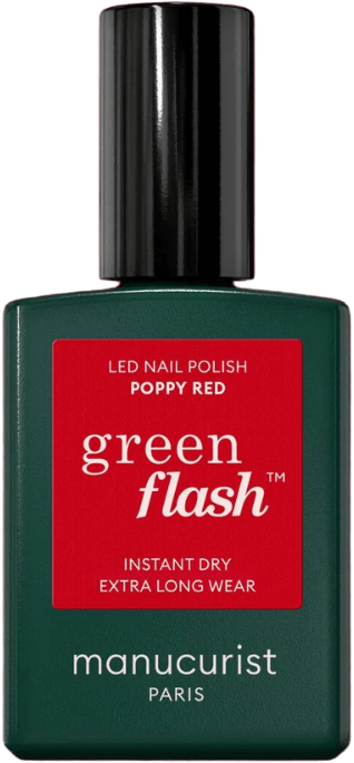 Green Flash Nail Polish Poppy Red