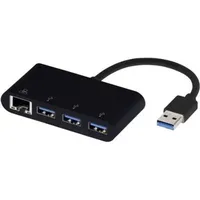 Vivanco USB 3.2 Gen 1 (USB 3.0) Adapter [4x RJ45-Buchse, USB 3.2 Gen 1 Buchse A (USB 3.0) - 1x USB 3