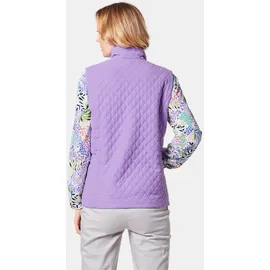 GOLDNER Leichte Steppweste mit Stehkragen in violett | Gr.: 38