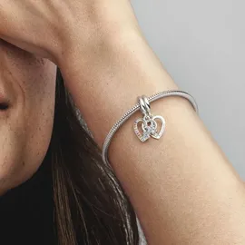 Pandora Puzzleteil Herzen Silber 792239C01