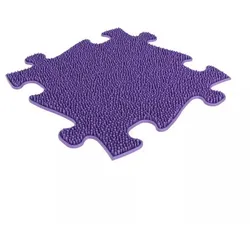 Muffik: Erweiterungselement weicher Rasen für den sensorischen Orthopädieteppich - lila, blau.