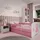 raumhirsch furniture Kinderbett mit Motiv Pferd 80 x 160 cm Holzwerkstoff rosa