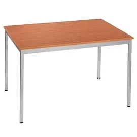 Sodematub Mehrzwecktisch kirschbaum, alu rechteckig, Vierkantrohr alu, 140,0 x 70,0 x 74,0 cm