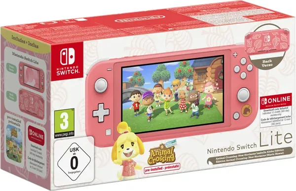 Preisvergleich Produktbild Switch Lite - Coral inc. Animal Crossing