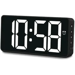 Hama Bali, Tisch, Digitale Uhr, Rechteck, Schwarz, -10 - 50 °C, Kunststoff