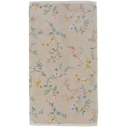 PIP Studio Handtuch Les Fleurs 55 x 100 cm Baumwolle Braun Khaki