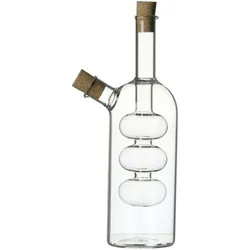 WDMT Öl- und Essigflasche aus Glas mit elegantem Blasendesign