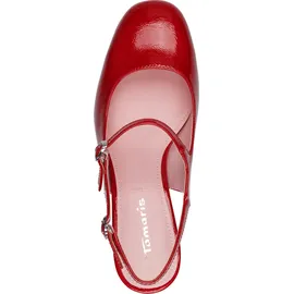 TAMARIS Damen Sling Pump mit Blockabsatz, rot, 38 EU