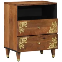 VidaXL Nachttisch 50x33x60 cm Massivholz Mango