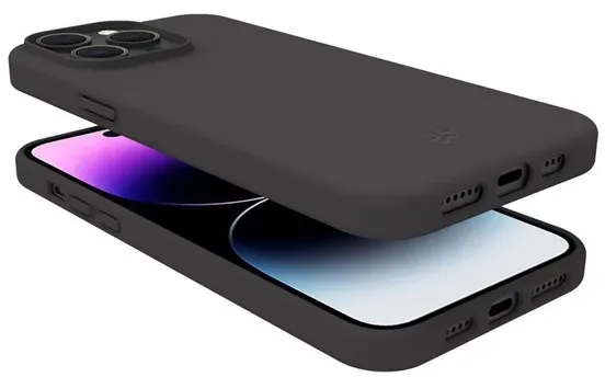 Cromo Soft rubber case iPhone 15 Pro Max - Black