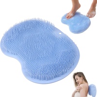 Fußbürste Dusche Fußmassagegerät, Fußmassagegerät Scrubber, Rutschfestes Silikon Massagepad für Pediküre, Fußpflege Entspannung