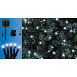 Trendline LED-Lichterkette Solar 19,3 m spritzwassergeschützt schwarz